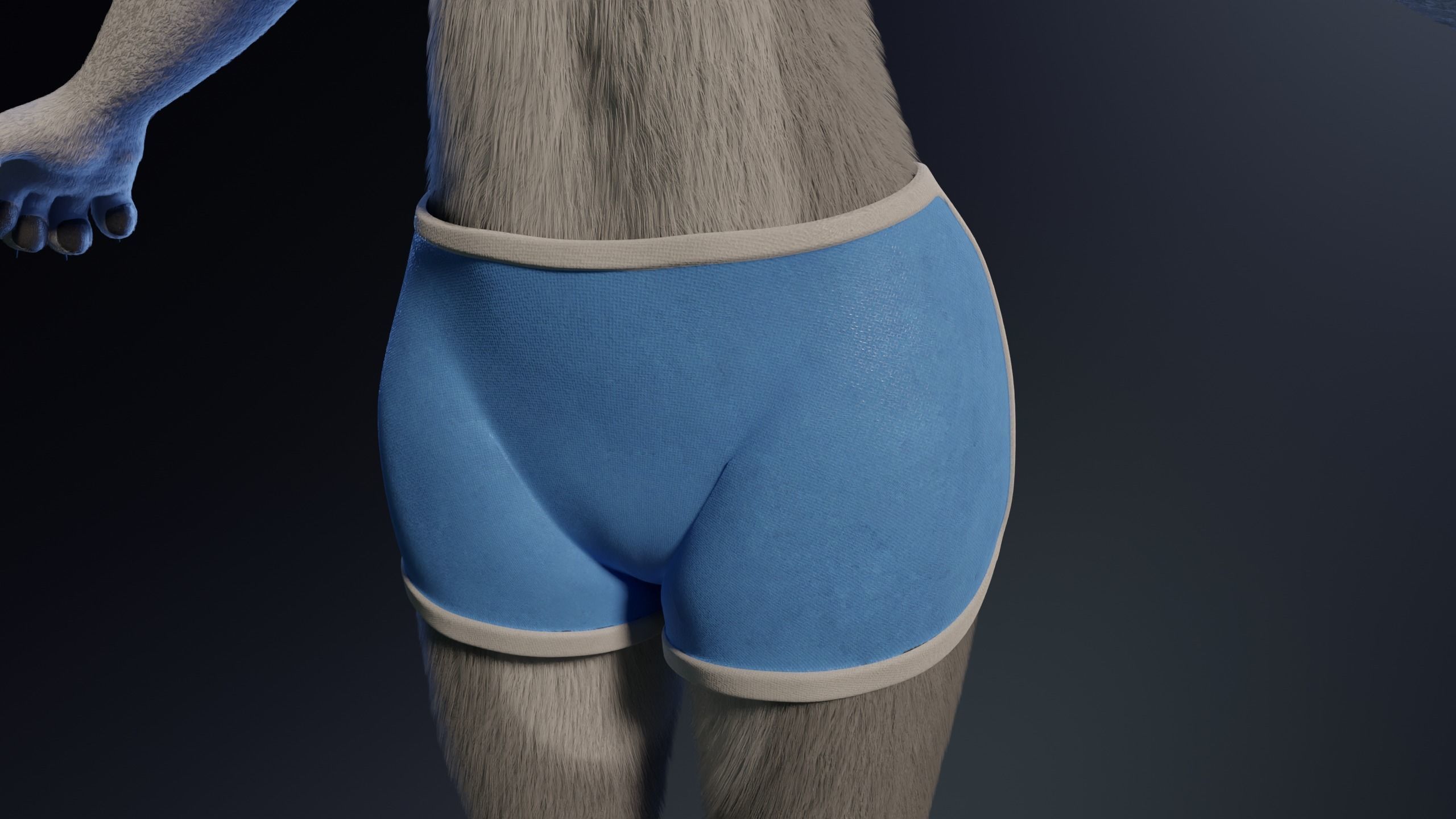 Eva Anthro wolf 3D model_26