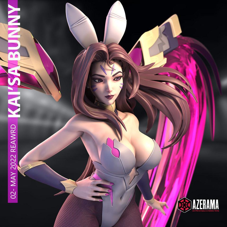 KaiSa Bunny STL Ready for 3D Printing 3D print model_9