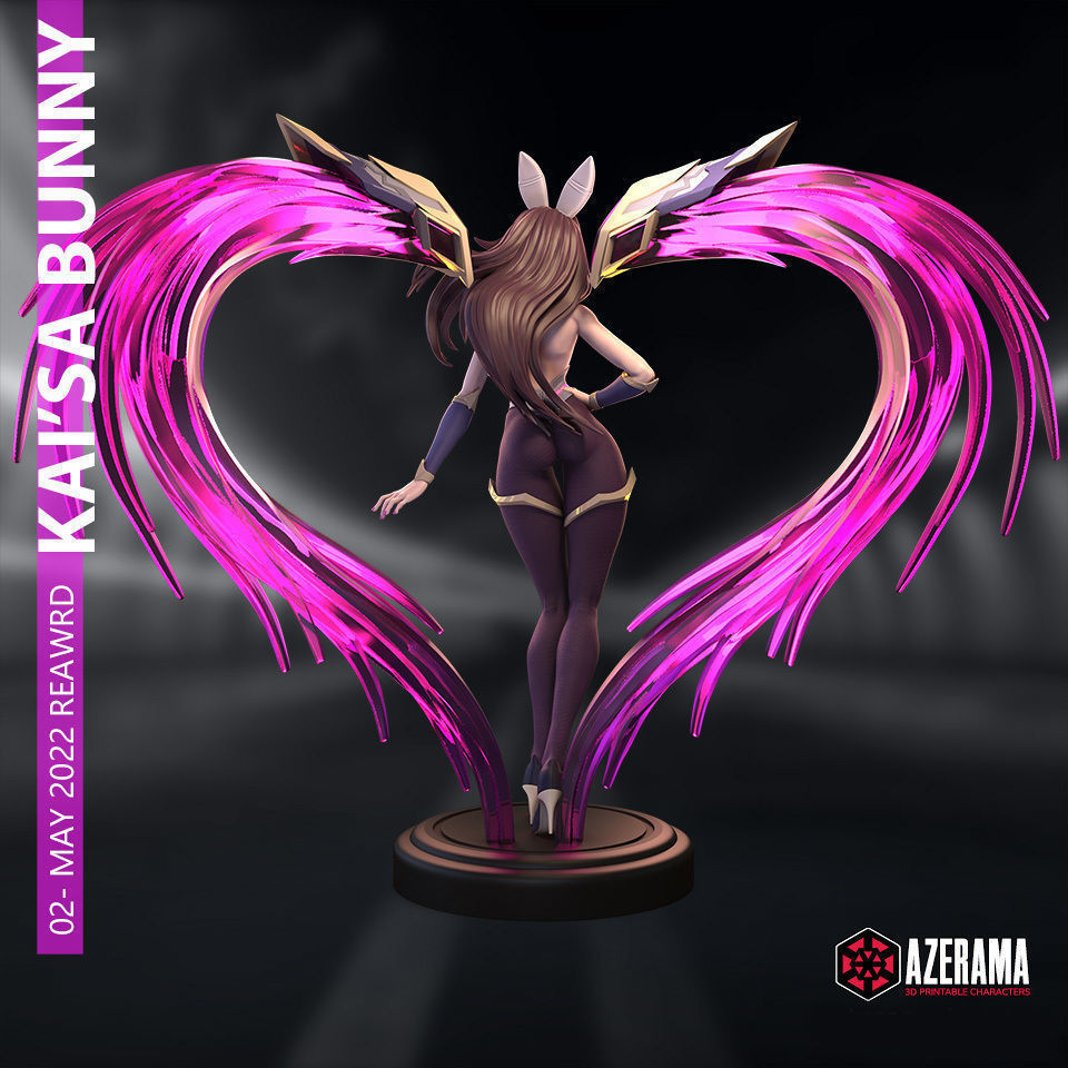 KaiSa Bunny STL Ready for 3D Printing 3D print model_7