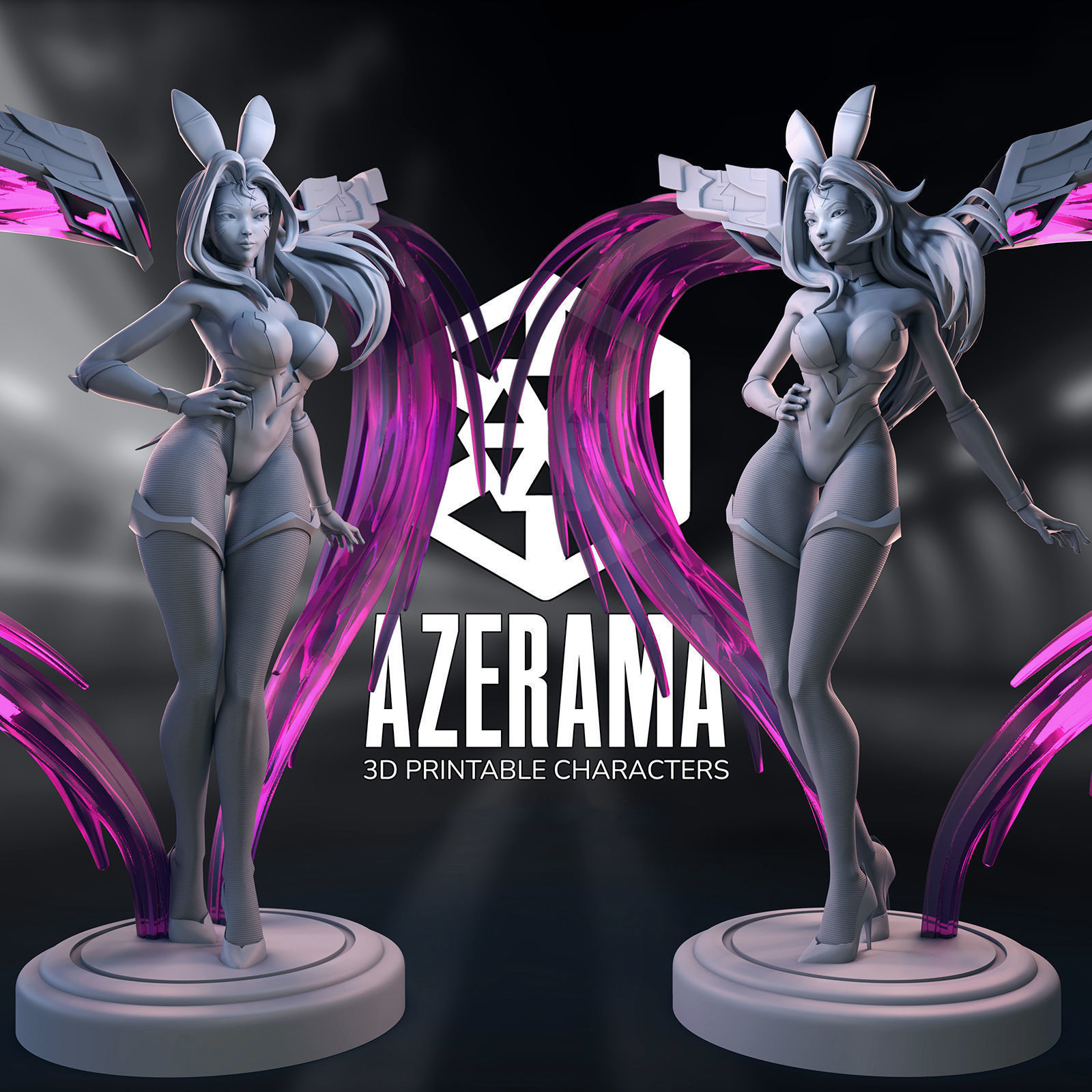 KaiSa Bunny STL Ready for 3D Printing 3D print model_4