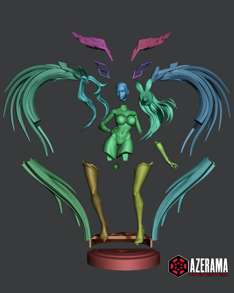 KaiSa Bunny STL Ready for 3D Printing 3D print model_6