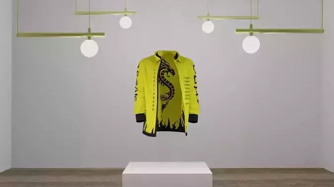 Jacket model Dragon 4K - Low Poly 