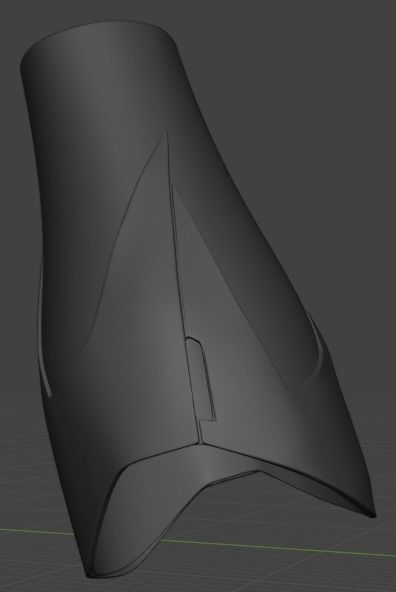 Batman forearm 3D model_1