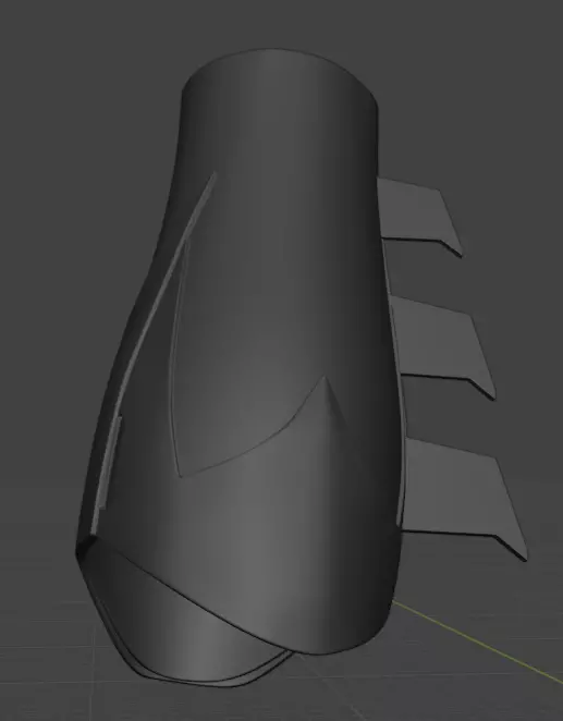 Batman forearm 3D model_0