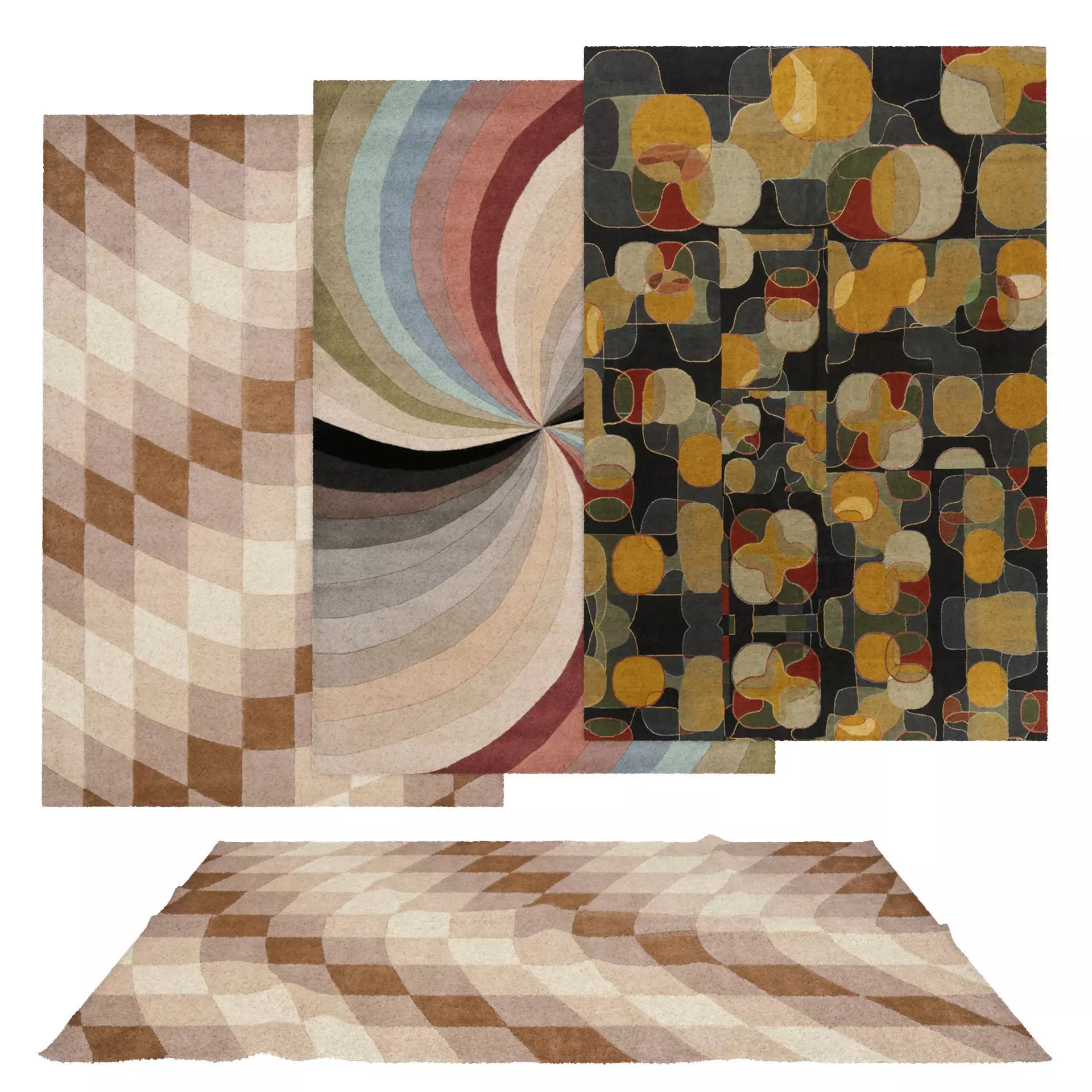 Rugs No 635 Low-poly 3D model_0