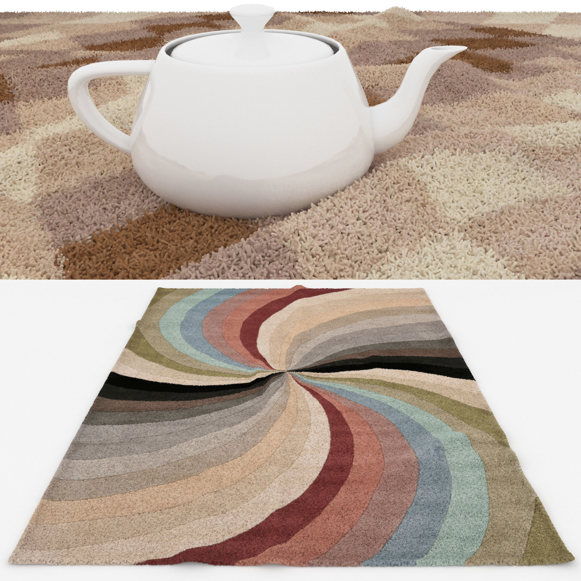 Rugs No 635 Low-poly 3D model_1