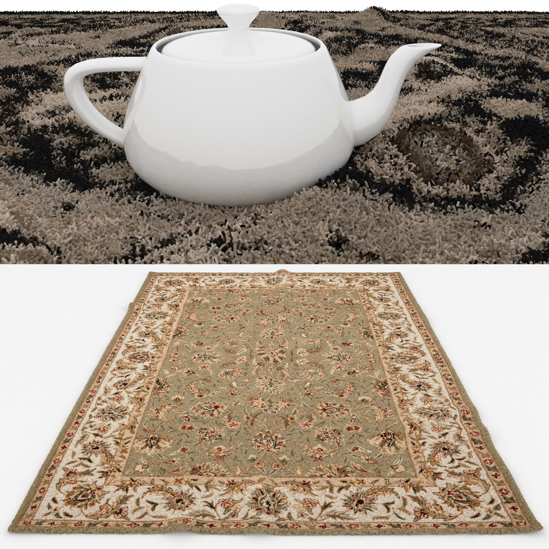 Rugs No 636 Low-poly 3D model_1