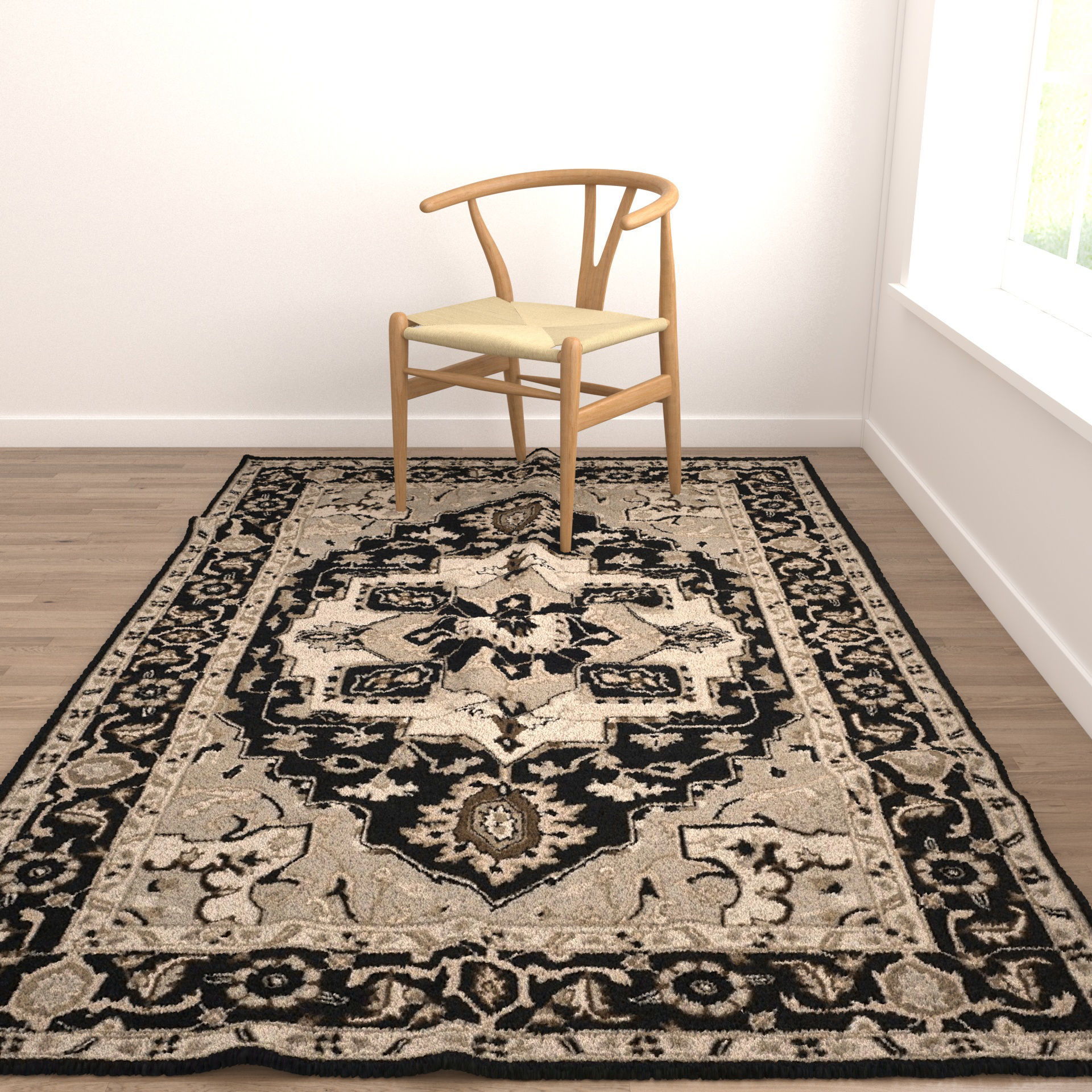 Rugs No 636 Low-poly 3D model_3