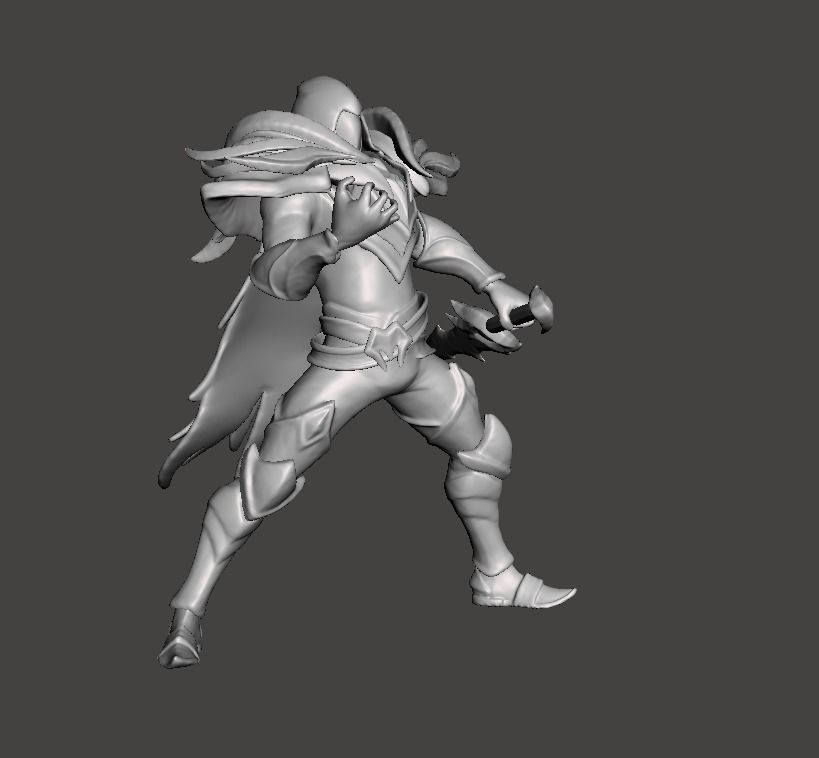 Ashen Knight Pyke 3D Model 3D print model_1