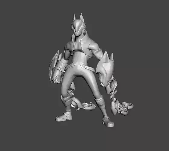 Battle Wolf Sylas 3D Model