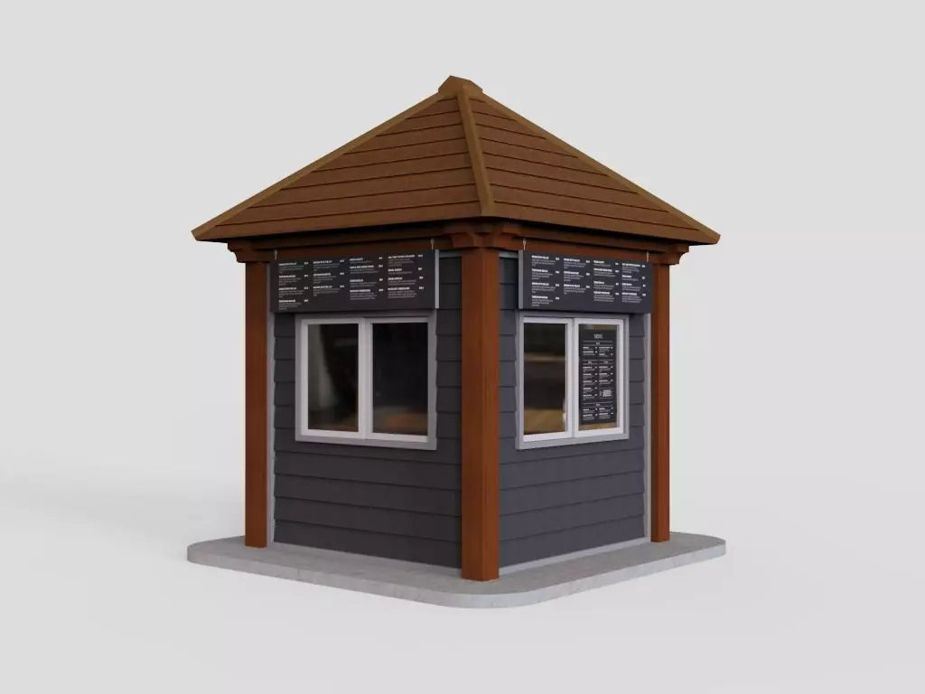 Outdoor Kiosk 3D model