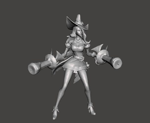 Bewitching Miss Fortune 3D Model 3D print model