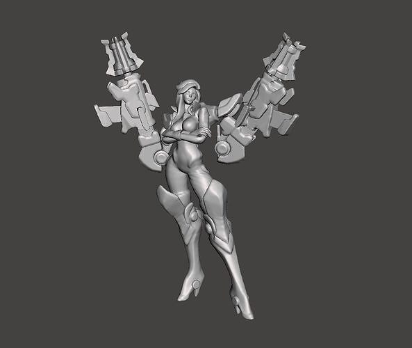 Gun Goddess Miss Fortune 3D Model 3D print model