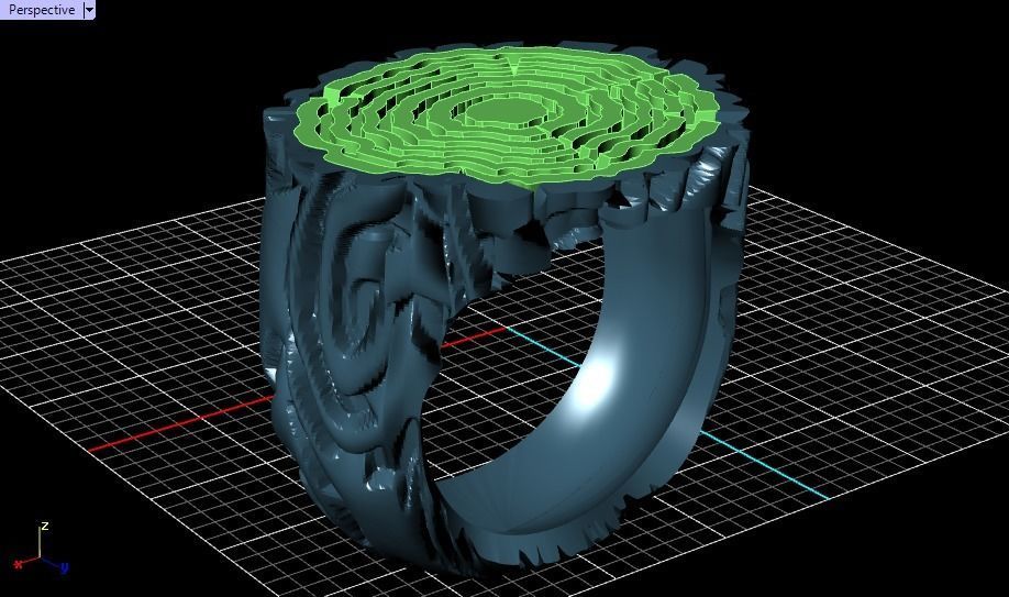 tree trunk ring 3D print model_16