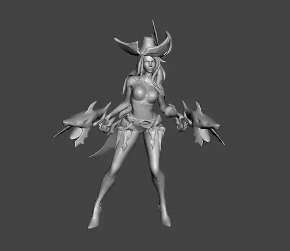Ruined Miss Fortune 3D Model 3D print model