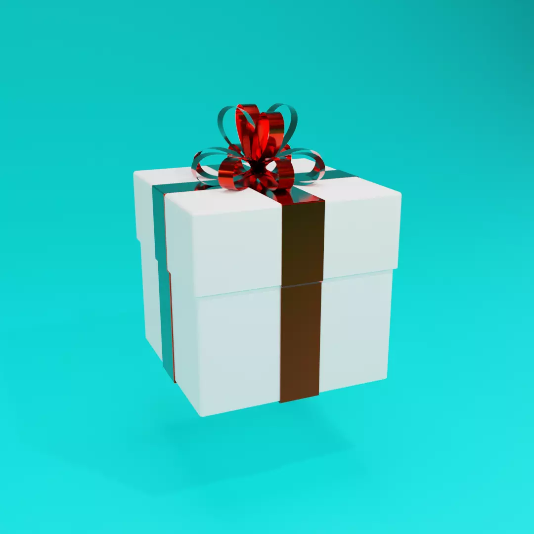 Gift Box Free low-poly 3D model