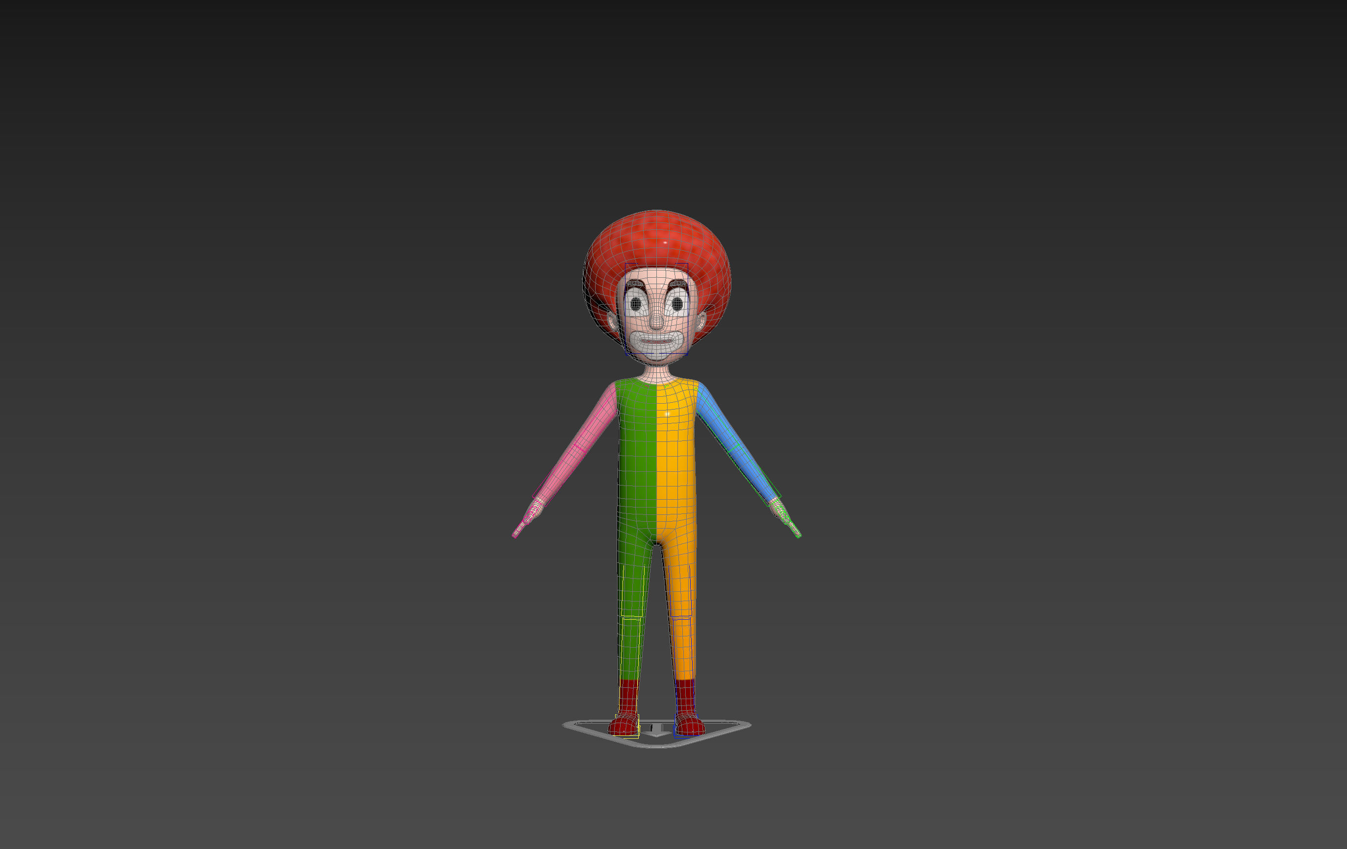 Character173 Rigged Clown 3D model_17