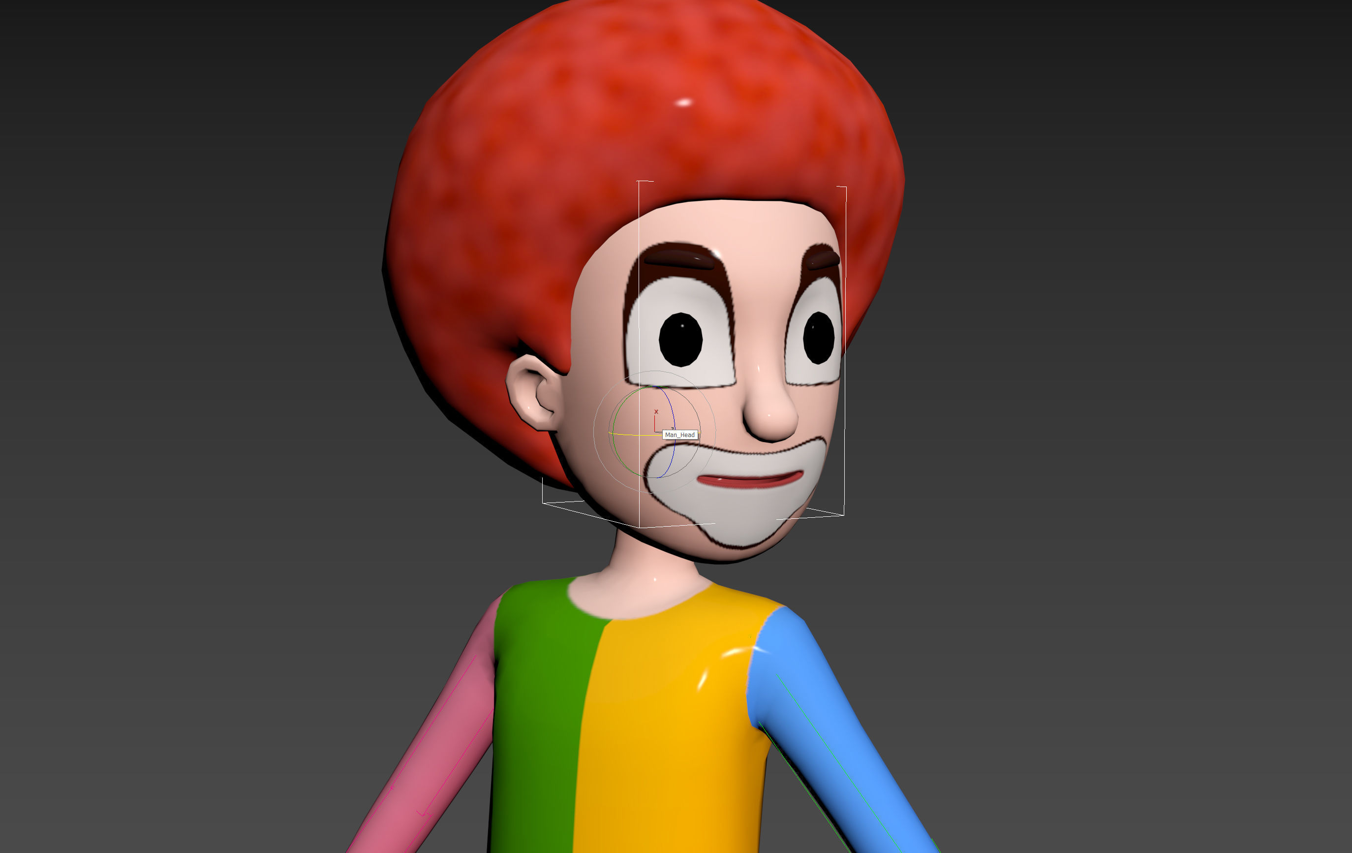 Character173 Rigged Clown 3D model_27