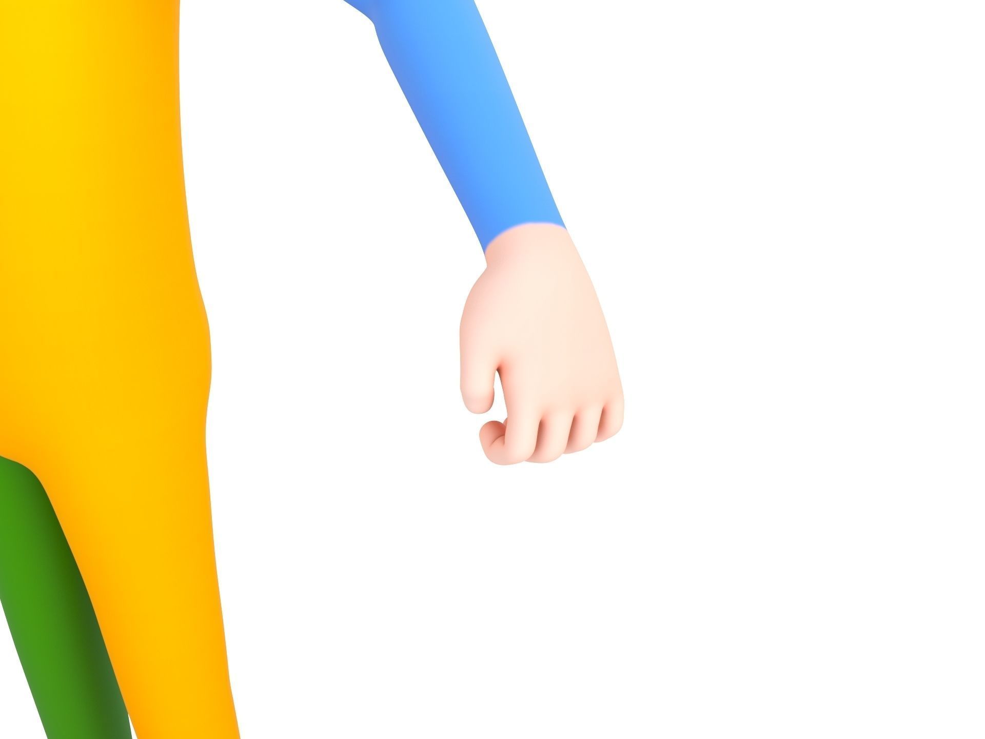 Character173 Rigged Clown 3D model_10