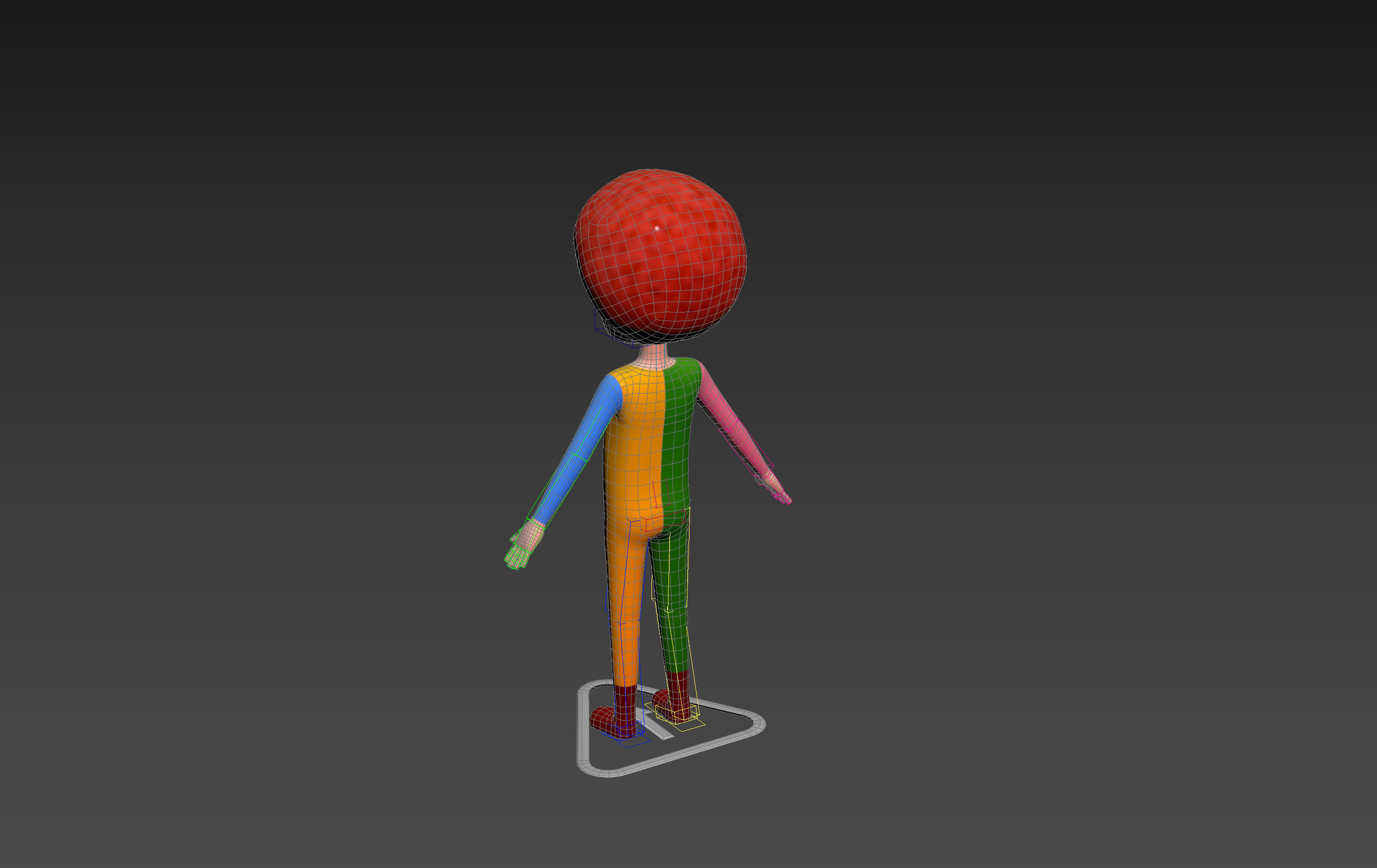 Character173 Rigged Clown 3D model_20