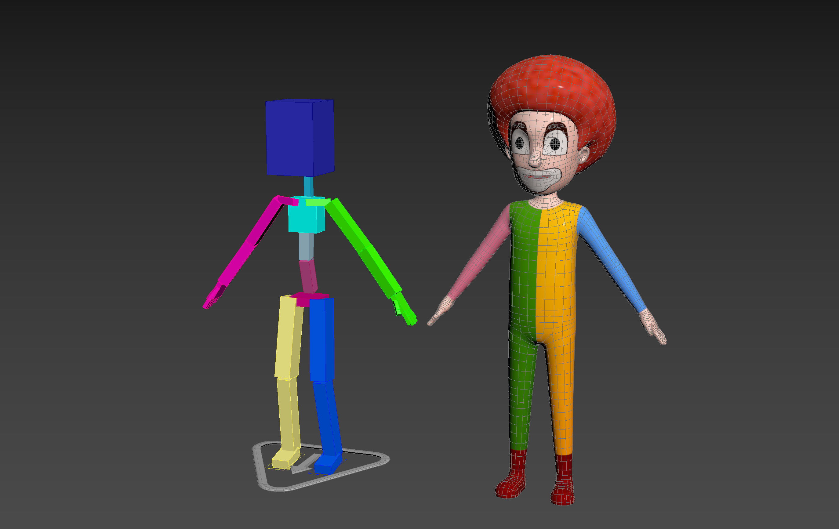Character173 Rigged Clown 3D model_15