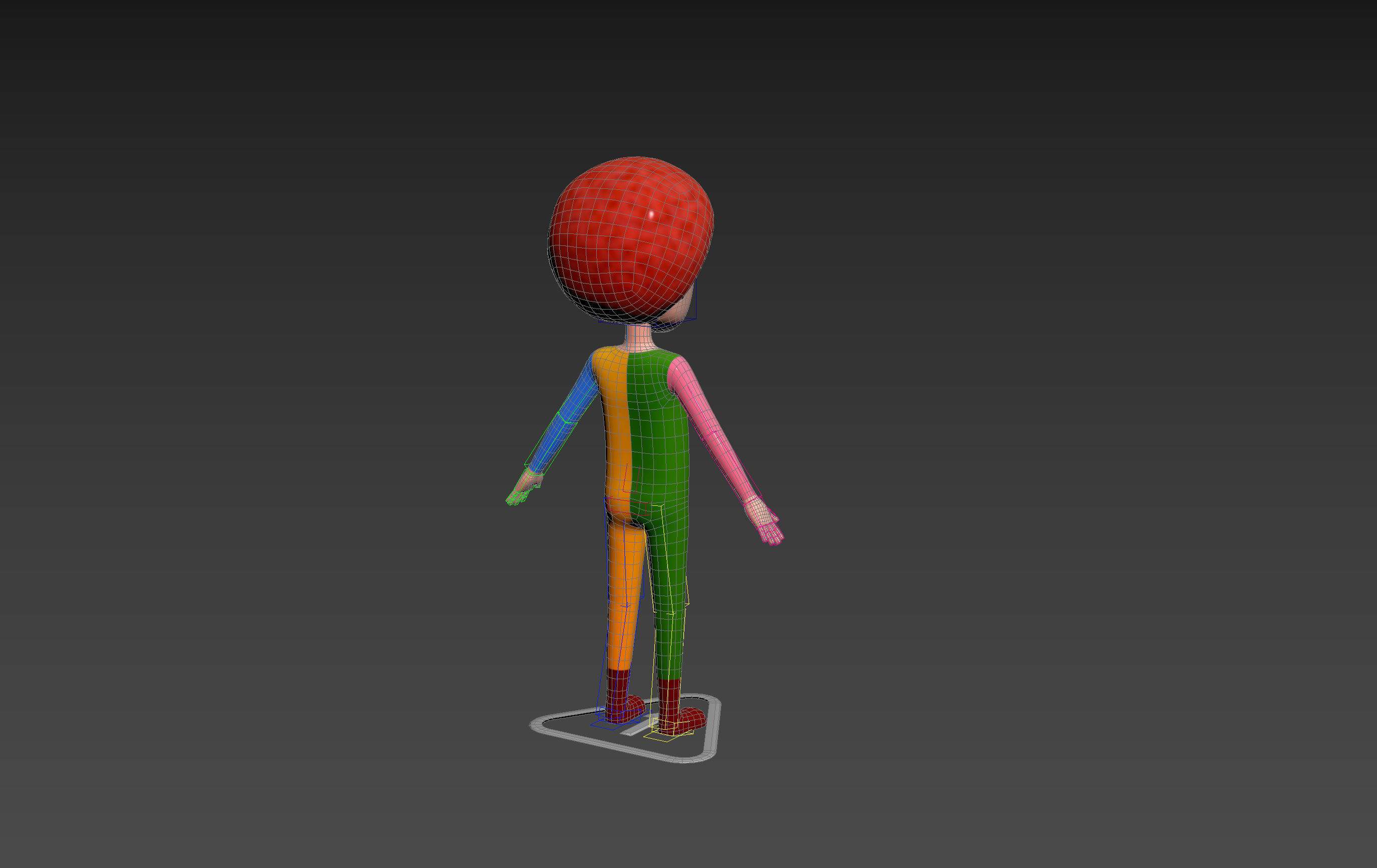 Character173 Rigged Clown 3D model_19