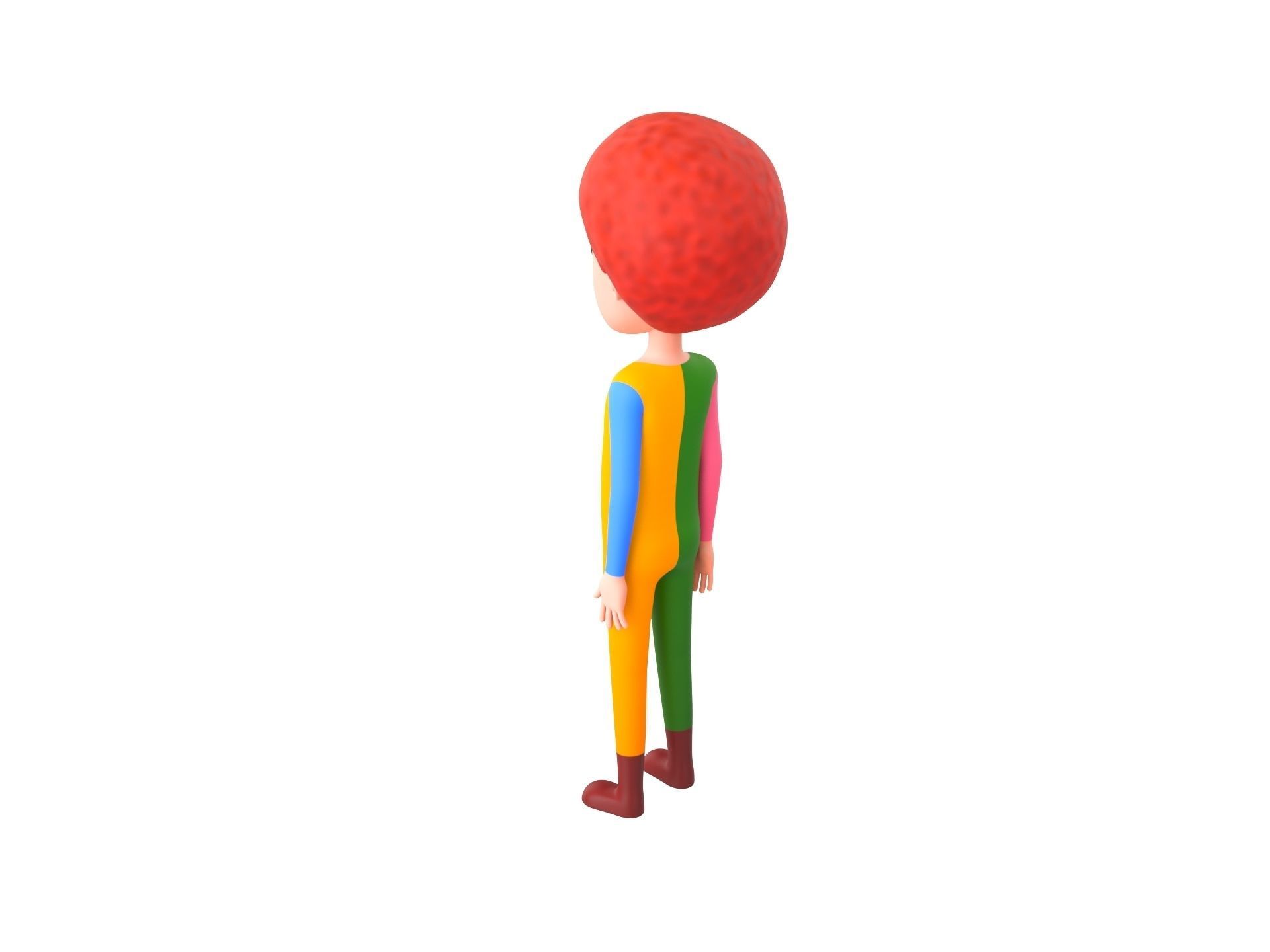 Character173 Rigged Clown 3D model_7