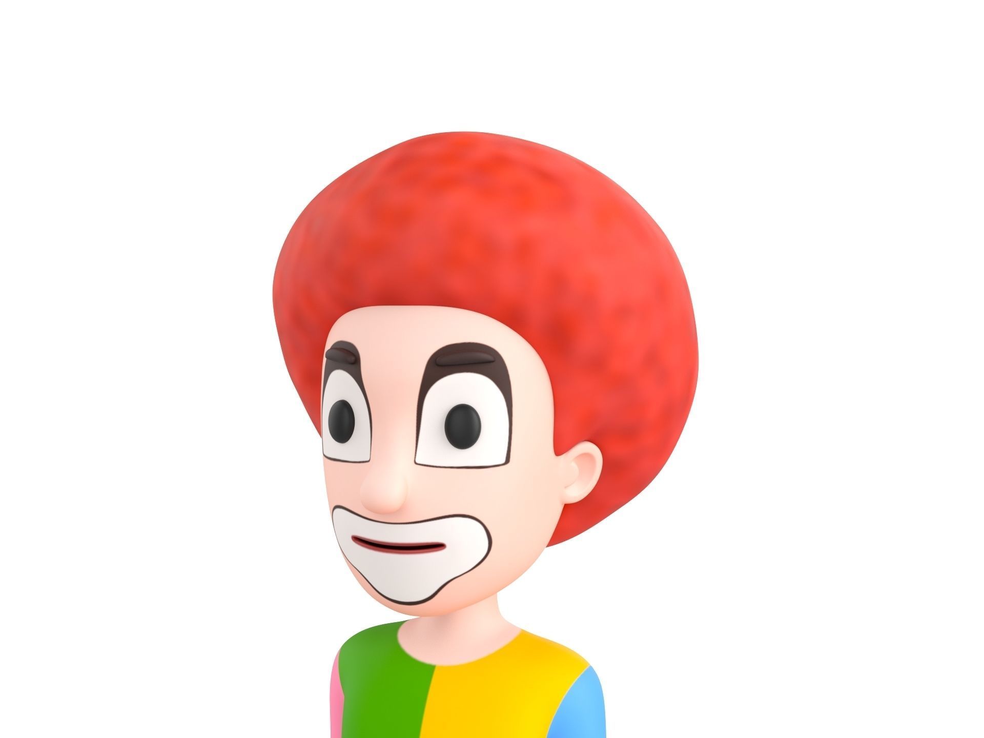Character173 Rigged Clown 3D model_8