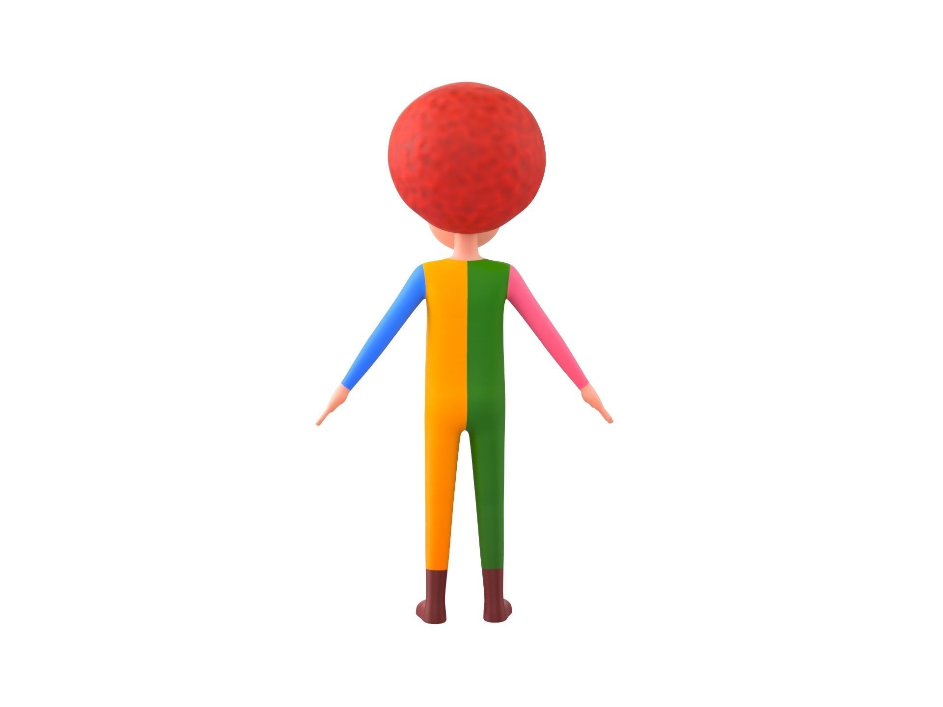 Character173 Rigged Clown 3D model_6
