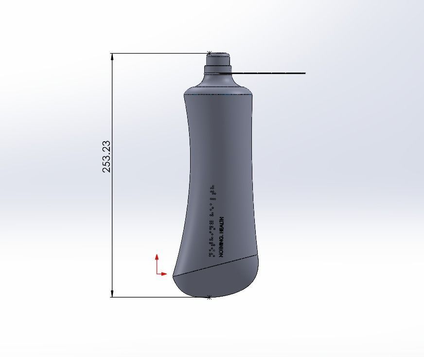 Water Bottle Low-poly 3D model_5