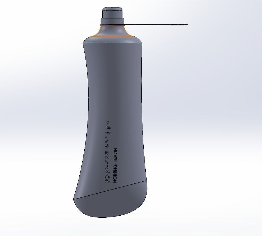 Water Bottle Low-poly 3D model_6