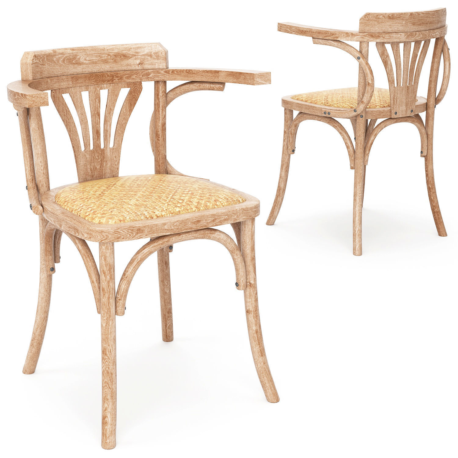 Dining set 02 3D model_4