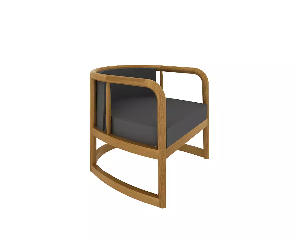 single sofa scandinavian 3D model_0