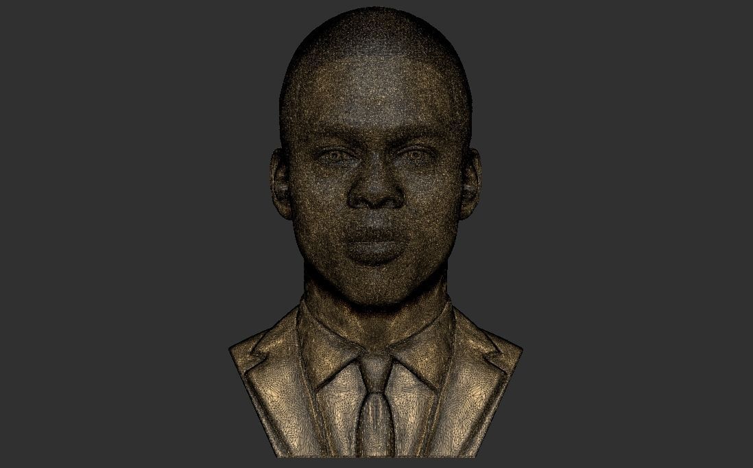 Chris Rock bust for 3D printing 3D print model_26