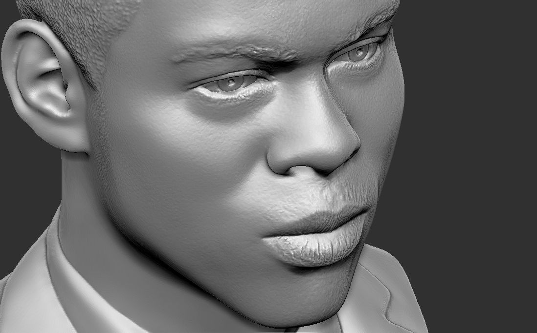 Chris Rock bust for 3D printing 3D print model_21