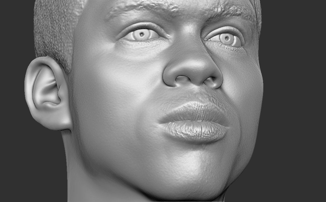 Chris Rock bust for 3D printing 3D print model_22