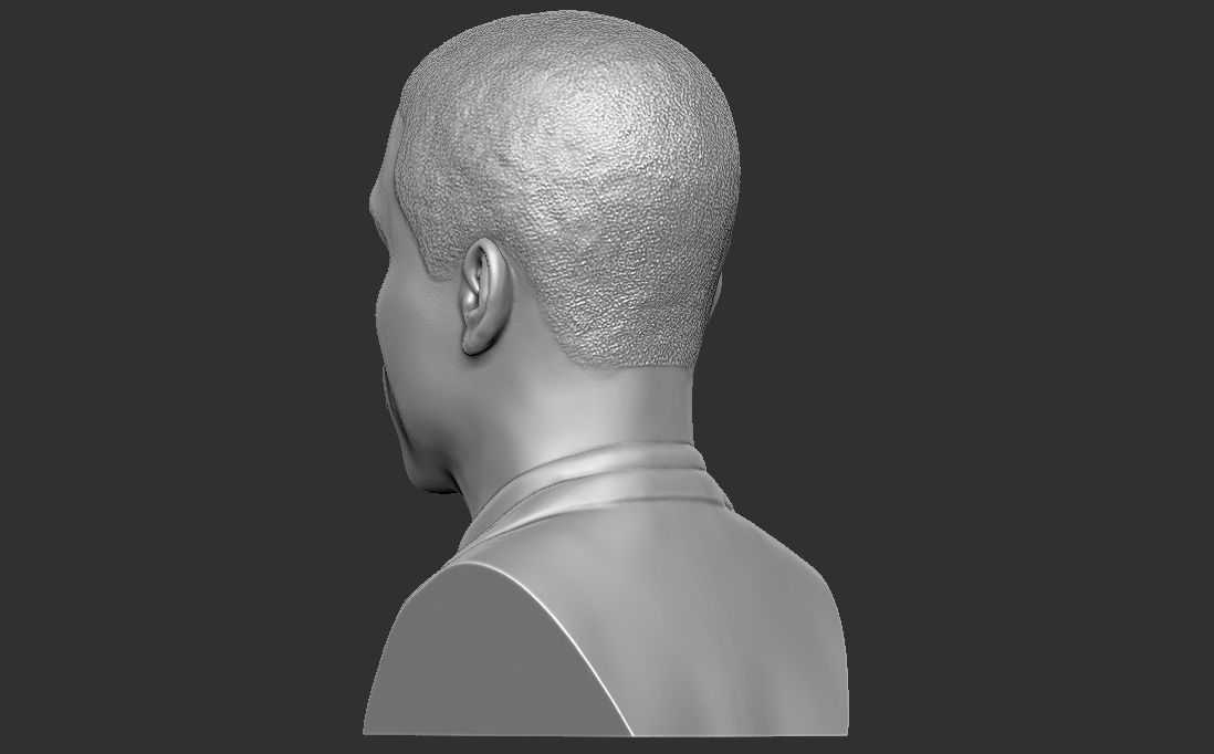 Chris Rock bust for 3D printing 3D print model_5