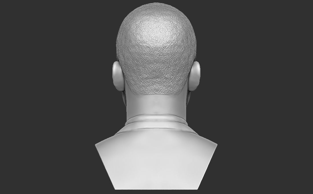 Chris Rock bust for 3D printing 3D print model_6