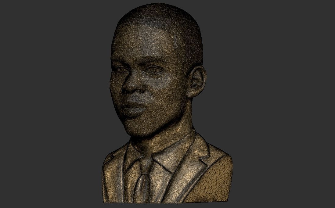 Chris Rock bust for 3D printing 3D print model_27
