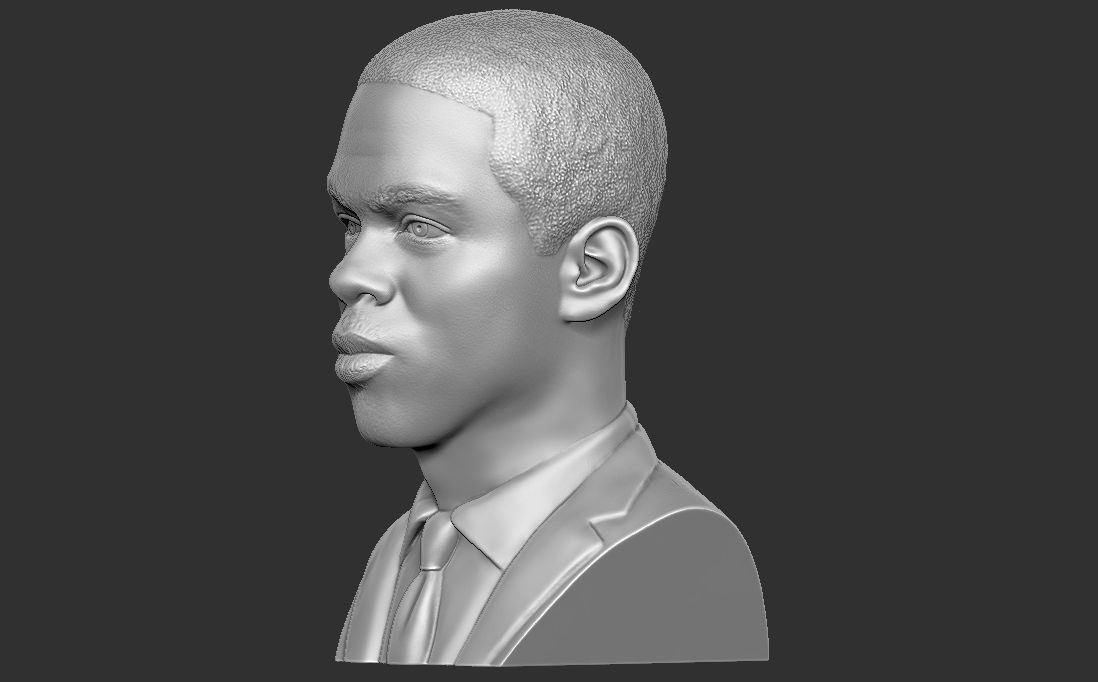 Chris Rock bust for 3D printing 3D print model_3
