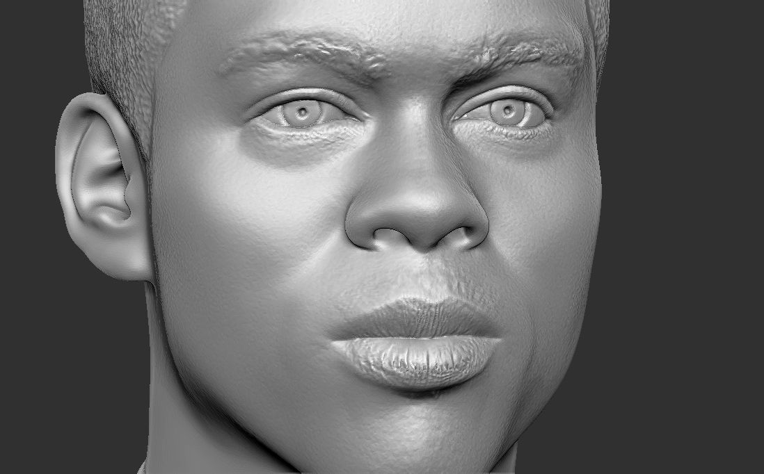 Chris Rock bust for 3D printing 3D print model_18