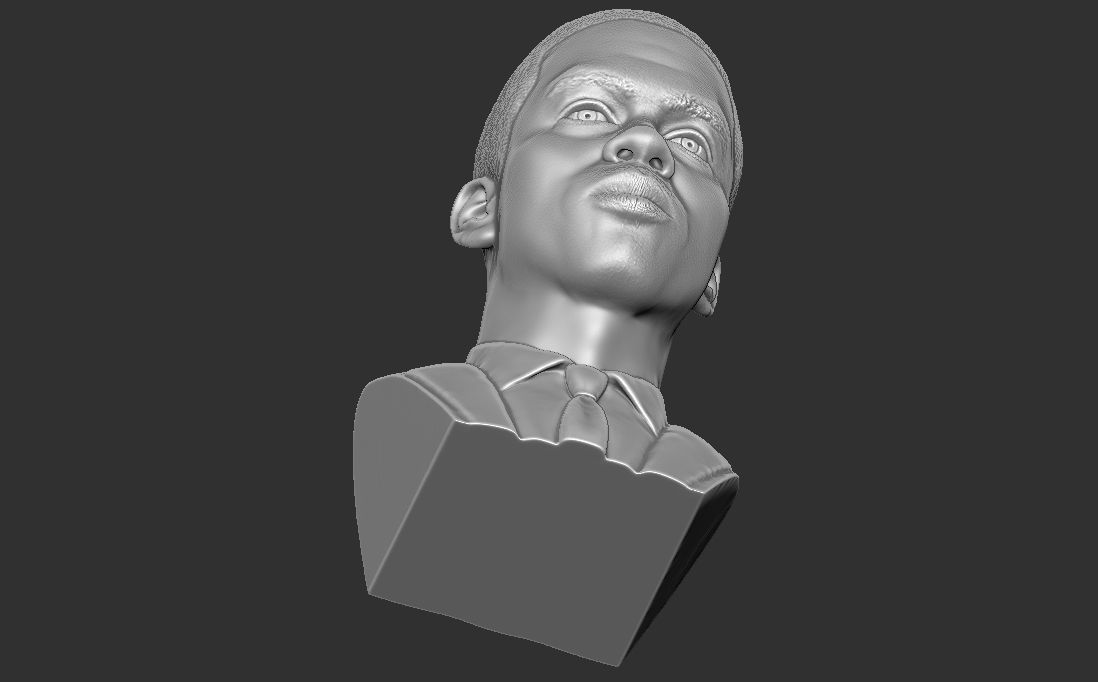 Chris Rock bust for 3D printing 3D print model_25