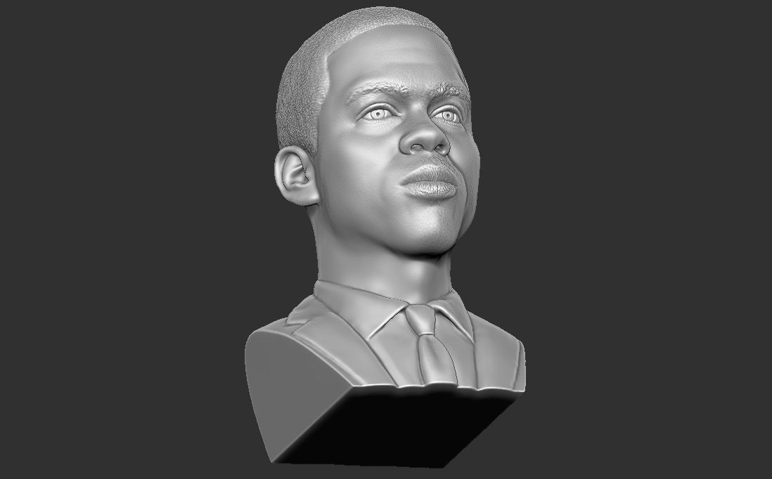 Chris Rock bust for 3D printing 3D print model_15