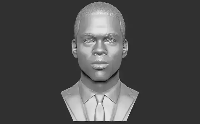 Chris Rock bust for 3D printing 3D print model