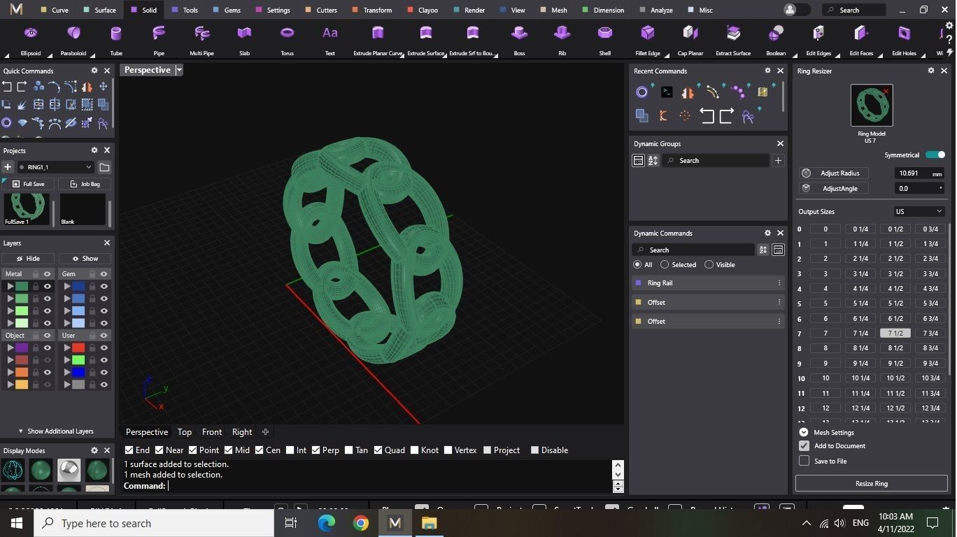 Chain Ring 3D print model_7
