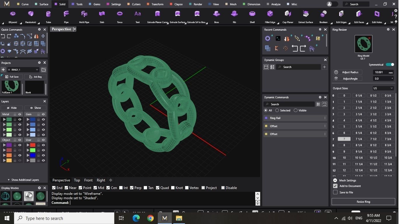 Chain Ring 3D print model_6