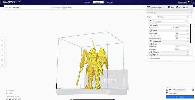 Gundam type A 3D print model
