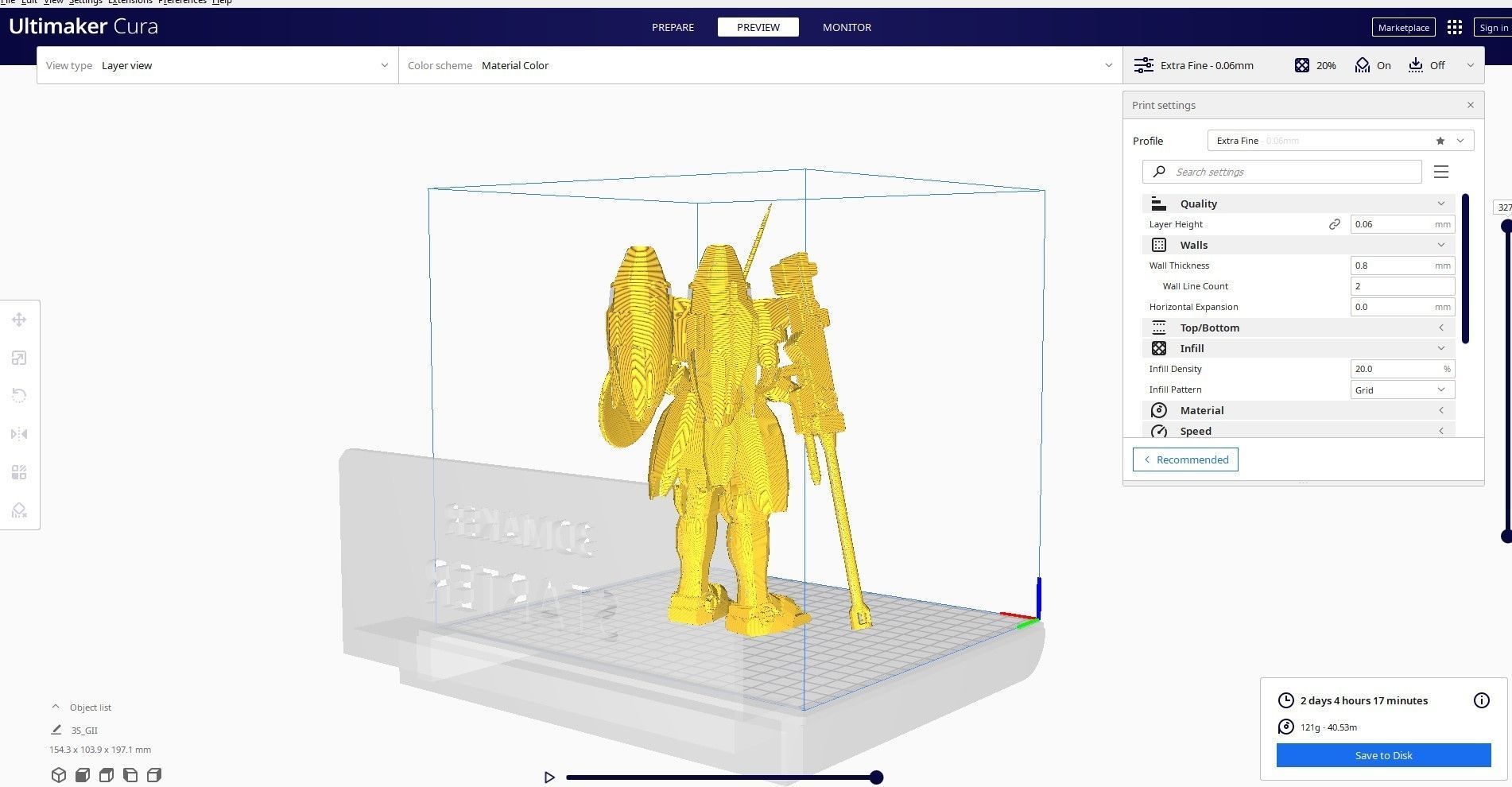 Gundam type A 3D print model_4