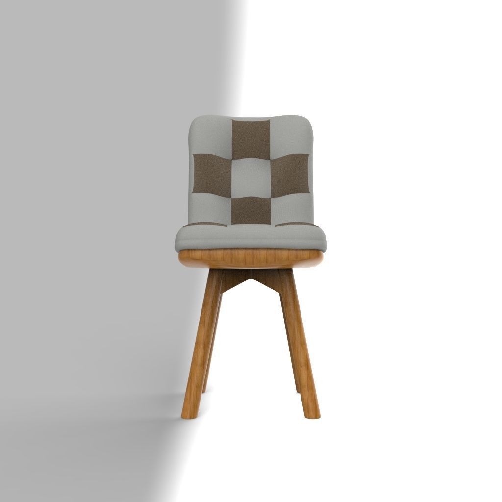 Wooden Chair Free 3D model_4