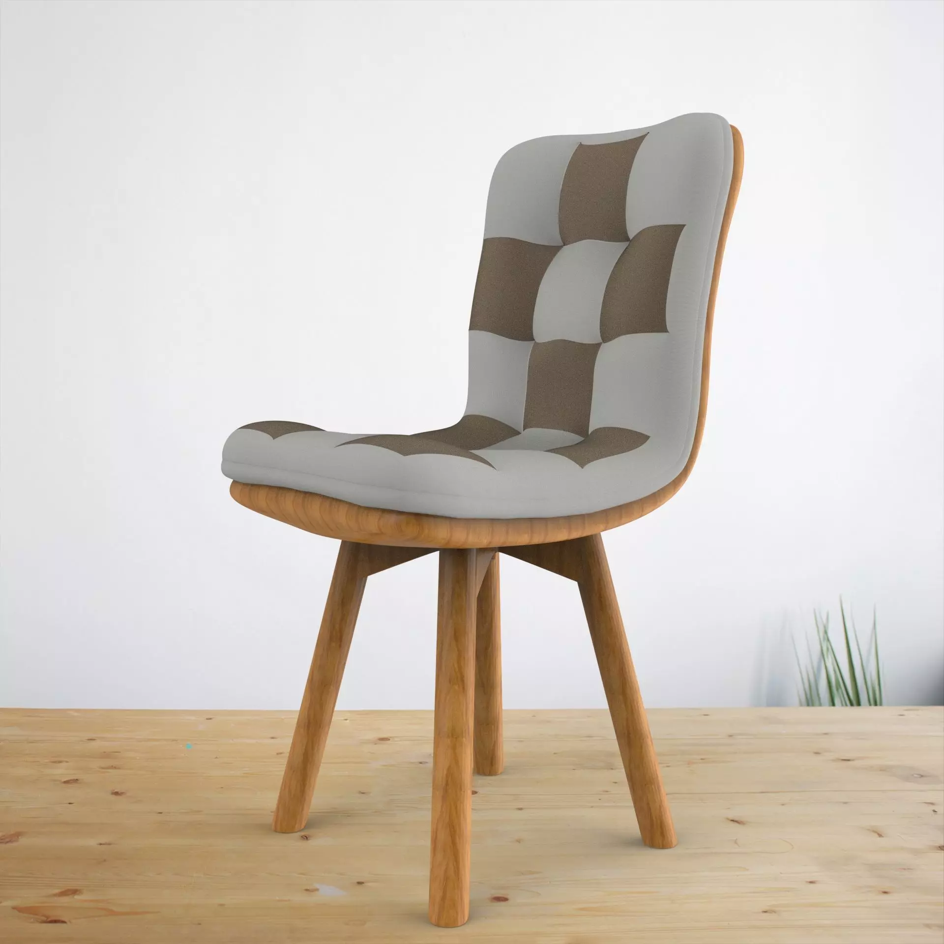 Wooden Chair Free 3D model_0